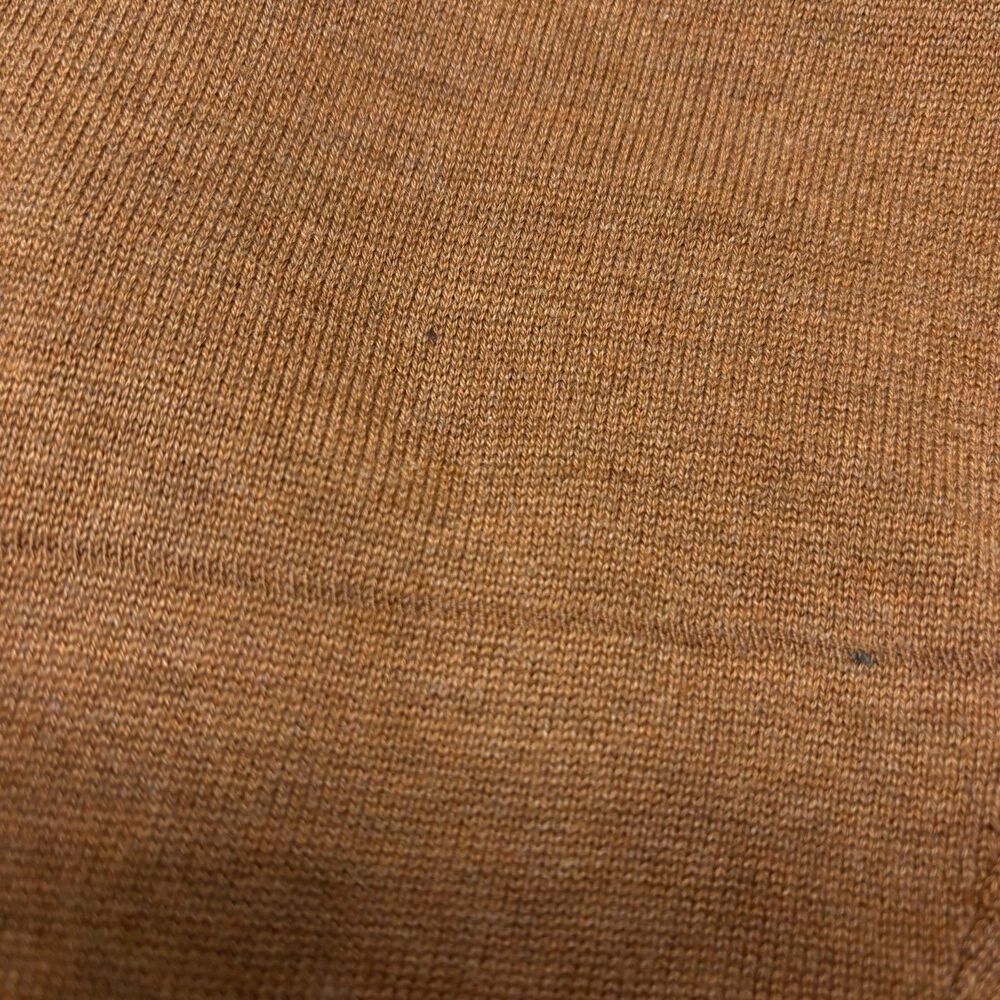 Jos A Bank Signature Collection Sweater Mens M Pima Cotton V-Neck Rust Orange - Picture 9 of 9